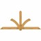 Ekena Millwork Redmond Rough Sawn Timber Gable Bracket, Western Red Cedar, 108"W x 49"H x 4"D x 6"F, 11/12 Pitch GBW108X49X0406RED00RWR - alternate 1
